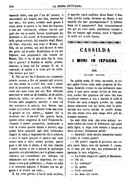 La buona settimana foglio periodico religioso popolare