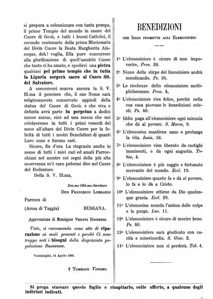 La buona settimana foglio periodico religioso popolare