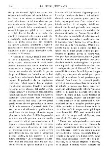 La buona settimana foglio periodico religioso popolare