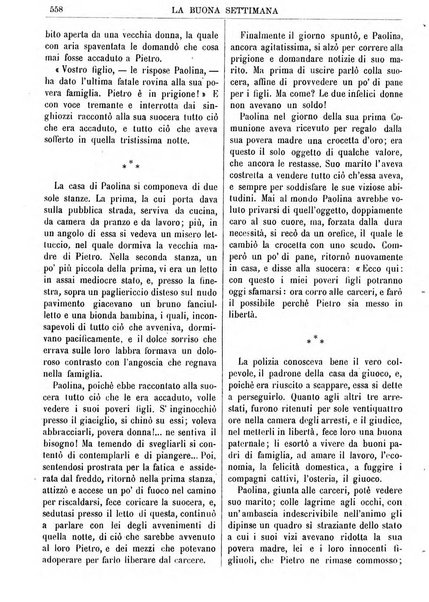 La buona settimana foglio periodico religioso popolare