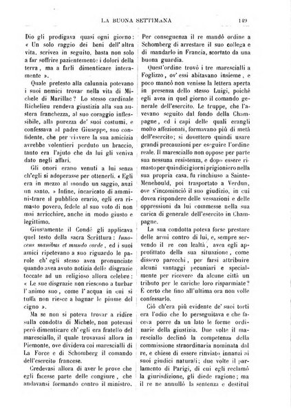 La buona settimana foglio periodico religioso popolare