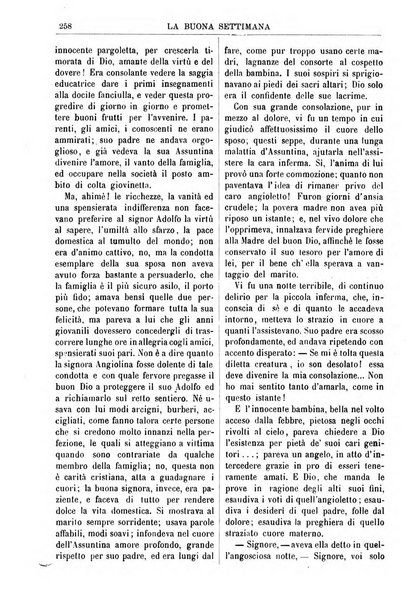 La buona settimana foglio periodico religioso popolare