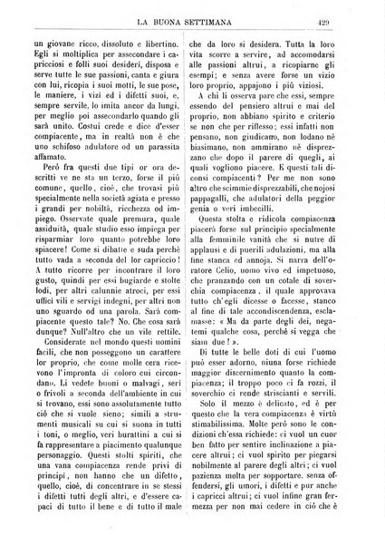 La buona settimana foglio periodico religioso popolare