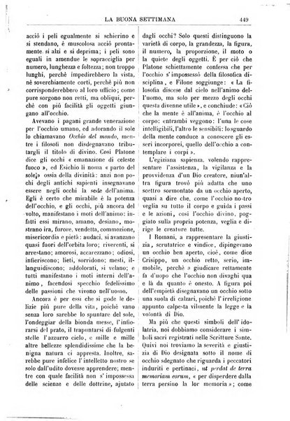 La buona settimana foglio periodico religioso popolare