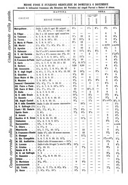 La buona settimana foglio periodico religioso popolare