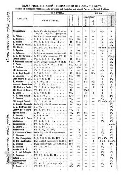 La buona settimana foglio periodico religioso popolare