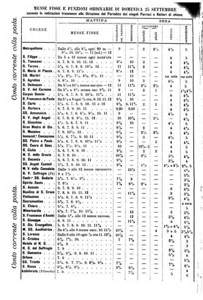 La buona settimana foglio periodico religioso popolare