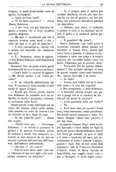 La buona settimana foglio periodico religioso popolare