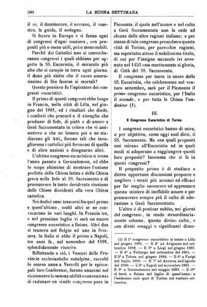 La buona settimana foglio periodico religioso popolare