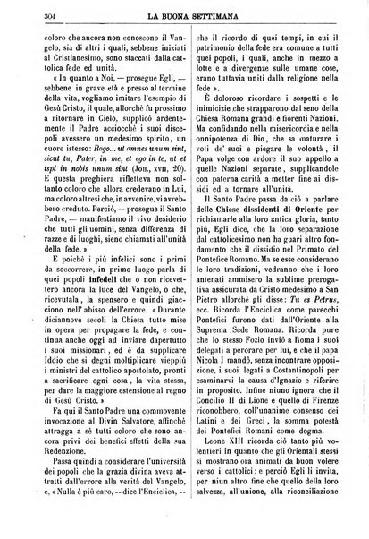 La buona settimana foglio periodico religioso popolare