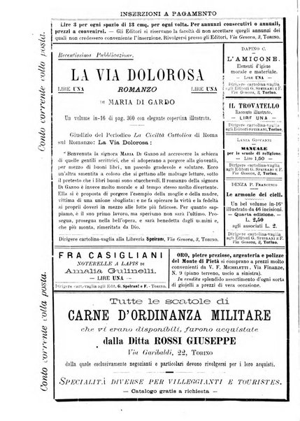 La buona settimana foglio periodico religioso popolare