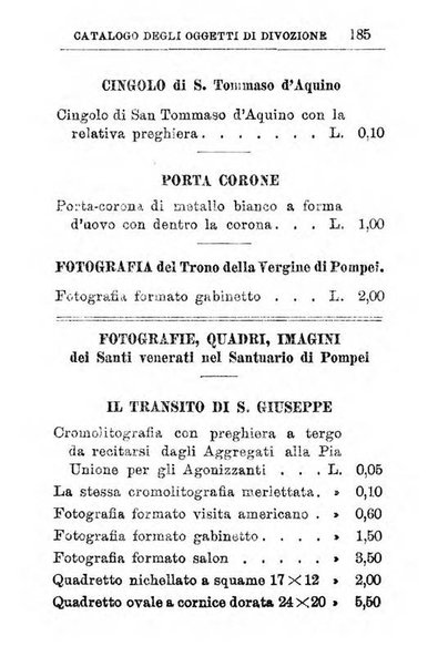 Calendario del Santuario di Pompei per l'anno ...