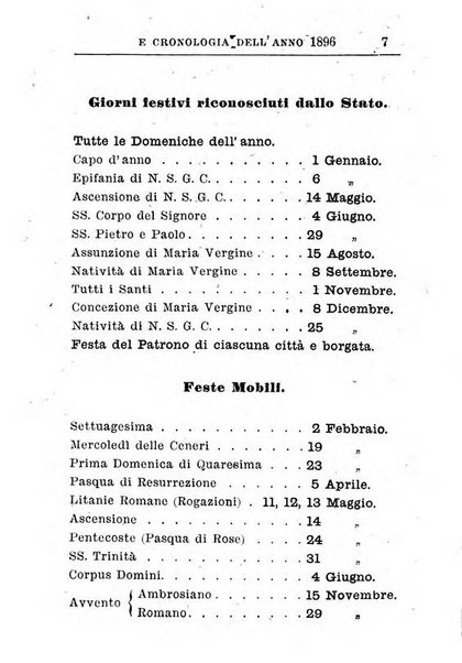 Calendario del Santuario di Pompei per l'anno ...