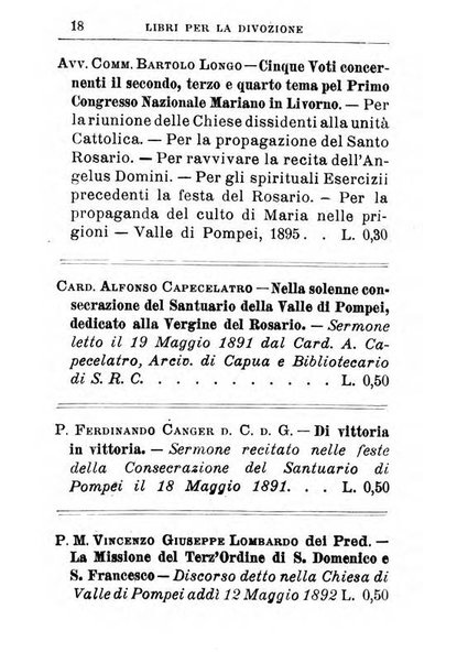 Calendario del Santuario di Pompei per l'anno ...