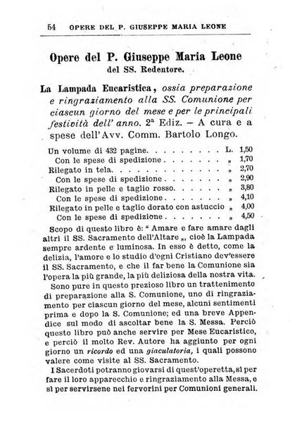 Calendario del Santuario di Pompei per l'anno ...