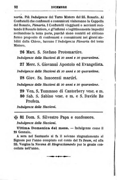 Calendario del Santuario di Pompei per l'anno ...