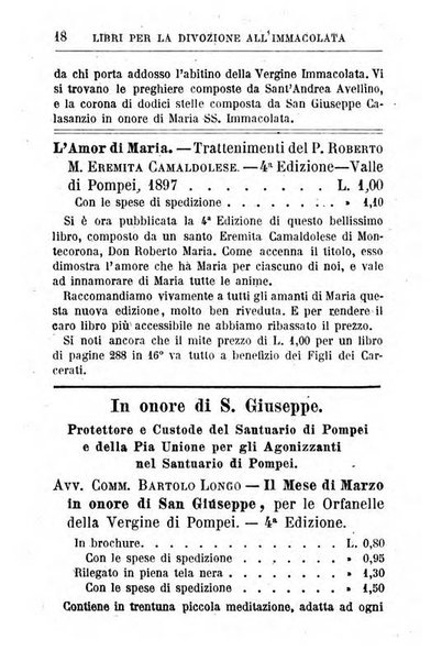 Calendario del Santuario di Pompei per l'anno ...