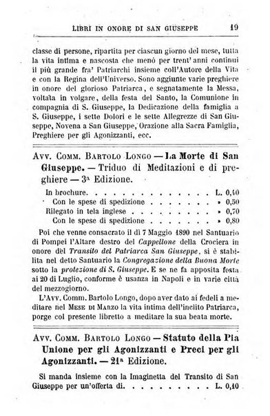 Calendario del Santuario di Pompei per l'anno ...