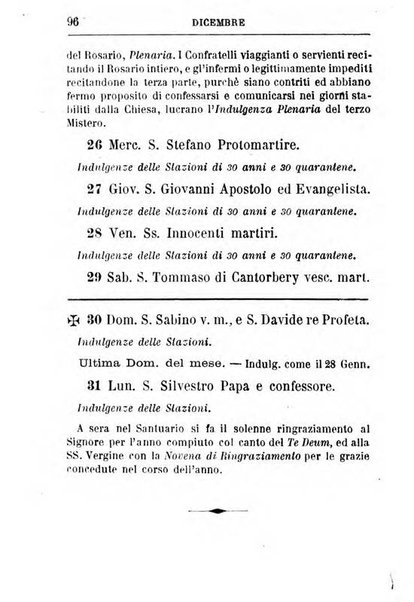 Calendario del Santuario di Pompei per l'anno ...