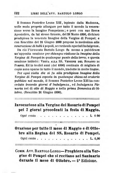 Calendario del Santuario di Pompei per l'anno ...