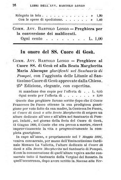 Calendario del Santuario di Pompei per l'anno ...