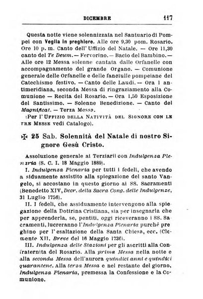 Calendario del Santuario di Pompei per l'anno ...