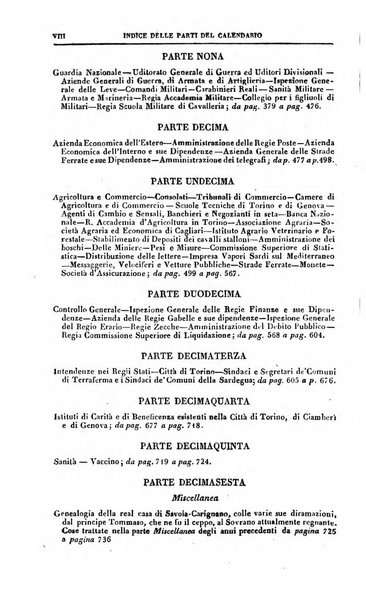 Calendario generale del Regno pel ... compilato d'ordine del Re per cura del Ministero dell'interno ...