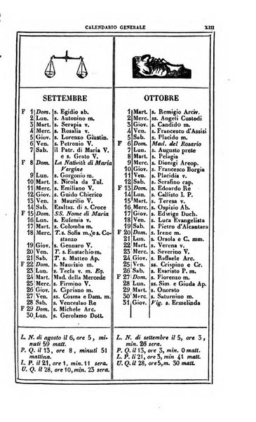 Calendario generale del Regno pel ... compilato d'ordine del Re per cura del Ministero dell'interno ...