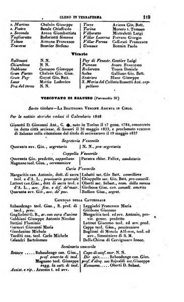 Calendario generale del Regno pel ... compilato d'ordine del Re per cura del Ministero dell'interno ...