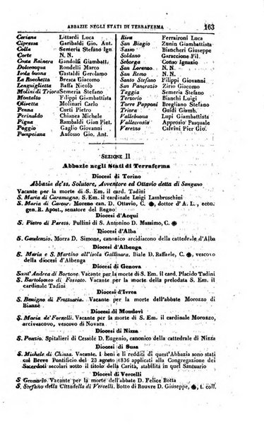 Calendario generale del Regno pel ... compilato d'ordine del Re per cura del Ministero dell'interno ...