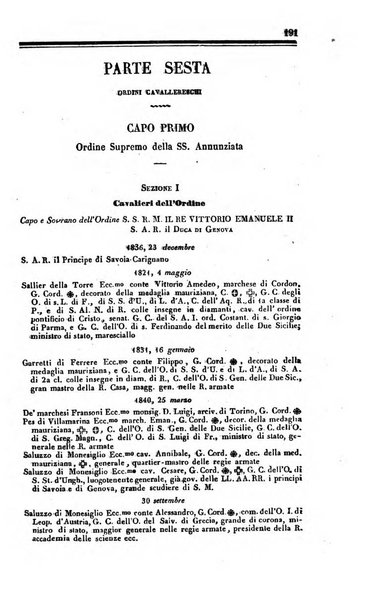 Calendario generale del Regno pel ... compilato d'ordine del Re per cura del Ministero dell'interno ...