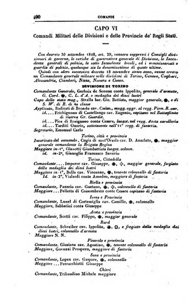 Calendario generale del Regno pel ... compilato d'ordine del Re per cura del Ministero dell'interno ...