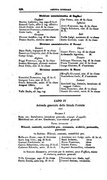 Calendario generale del Regno pel ... compilato d'ordine del Re per cura del Ministero dell'interno ...