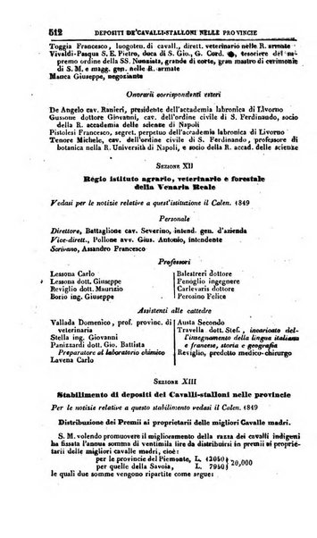 Calendario generale del Regno pel ... compilato d'ordine del Re per cura del Ministero dell'interno ...