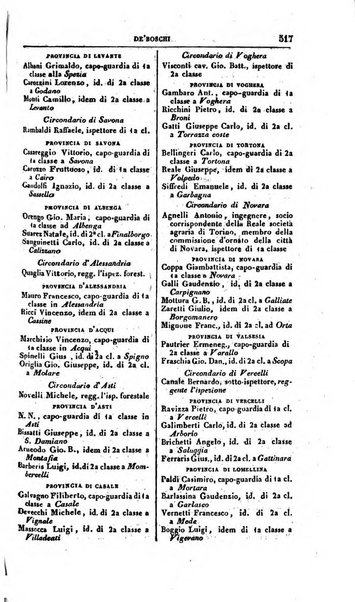 Calendario generale del Regno pel ... compilato d'ordine del Re per cura del Ministero dell'interno ...