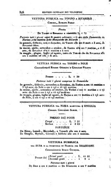 Calendario generale del Regno pel ... compilato d'ordine del Re per cura del Ministero dell'interno ...