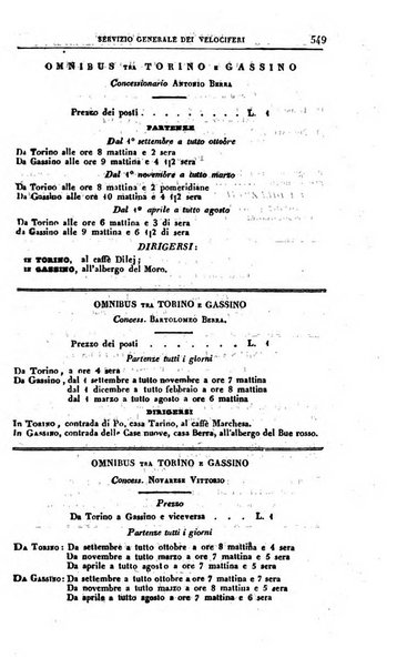 Calendario generale del Regno pel ... compilato d'ordine del Re per cura del Ministero dell'interno ...