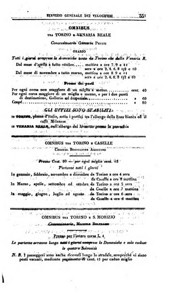 Calendario generale del Regno pel ... compilato d'ordine del Re per cura del Ministero dell'interno ...