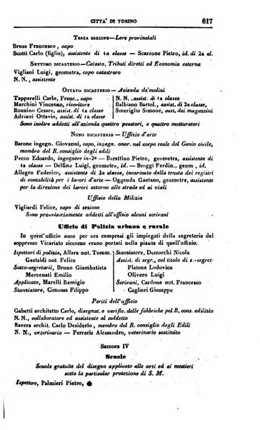 Calendario generale del Regno pel ... compilato d'ordine del Re per cura del Ministero dell'interno ...