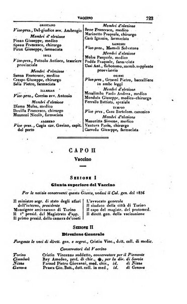 Calendario generale del Regno pel ... compilato d'ordine del Re per cura del Ministero dell'interno ...