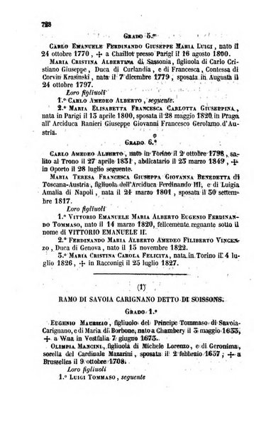 Calendario generale del Regno pel ... compilato d'ordine del Re per cura del Ministero dell'interno ...