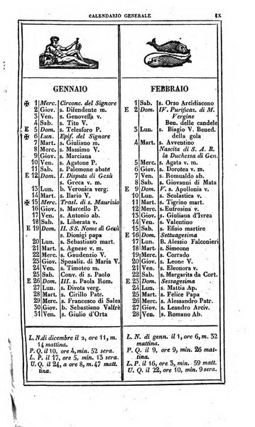 Calendario generale del Regno pel ... compilato d'ordine del Re per cura del Ministero dell'interno ...