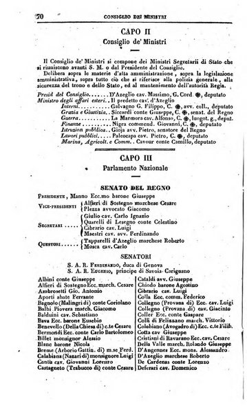 Calendario generale del Regno pel ... compilato d'ordine del Re per cura del Ministero dell'interno ...