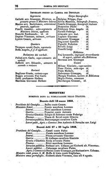 Calendario generale del Regno pel ... compilato d'ordine del Re per cura del Ministero dell'interno ...