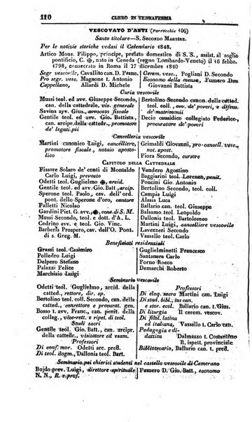 Calendario generale del Regno pel ... compilato d'ordine del Re per cura del Ministero dell'interno ...