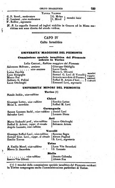 Calendario generale del Regno pel ... compilato d'ordine del Re per cura del Ministero dell'interno ...