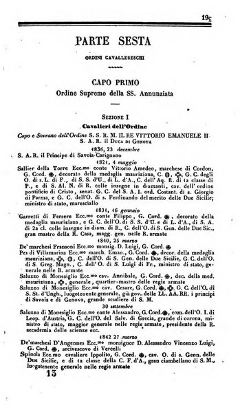 Calendario generale del Regno pel ... compilato d'ordine del Re per cura del Ministero dell'interno ...