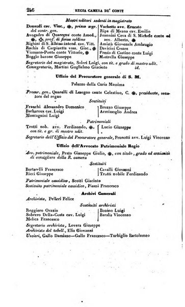 Calendario generale del Regno pel ... compilato d'ordine del Re per cura del Ministero dell'interno ...