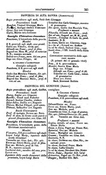 Calendario generale del Regno pel ... compilato d'ordine del Re per cura del Ministero dell'interno ...