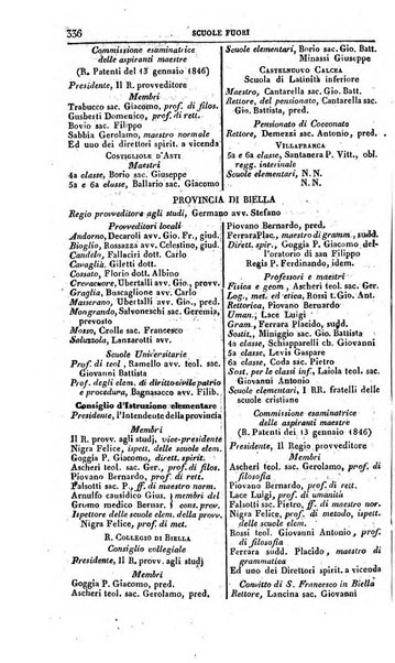 Calendario generale del Regno pel ... compilato d'ordine del Re per cura del Ministero dell'interno ...